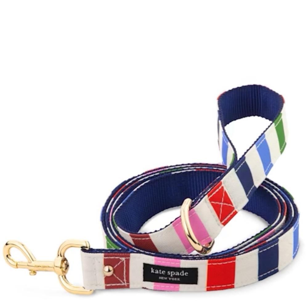 kate spade new york Adventure Stripe Dog Leash, 6 ft. (M/L)
